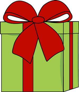 A gift with a big bow